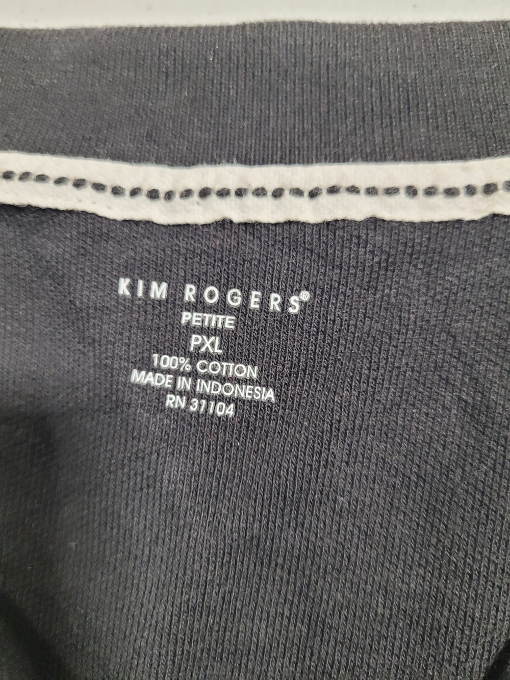 Kim Rogers Black Short Sleeve Polo Tee - Picture 2 of 3